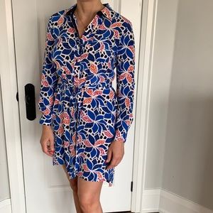 Diane Von Furstenberg belted dress